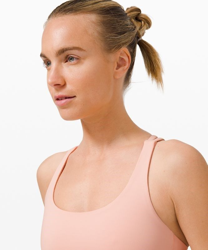 Lululemon Energy Bra Medium Support, B Sport BH Dam Rosa Vita | MHCD-13409