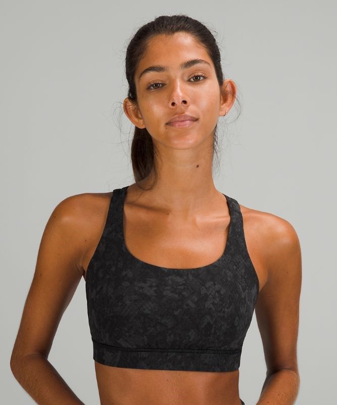 Lululemon Energy Bra Medium Support, B Sport BH Dam Camo Svarta Olika Färger | KUNS-75321
