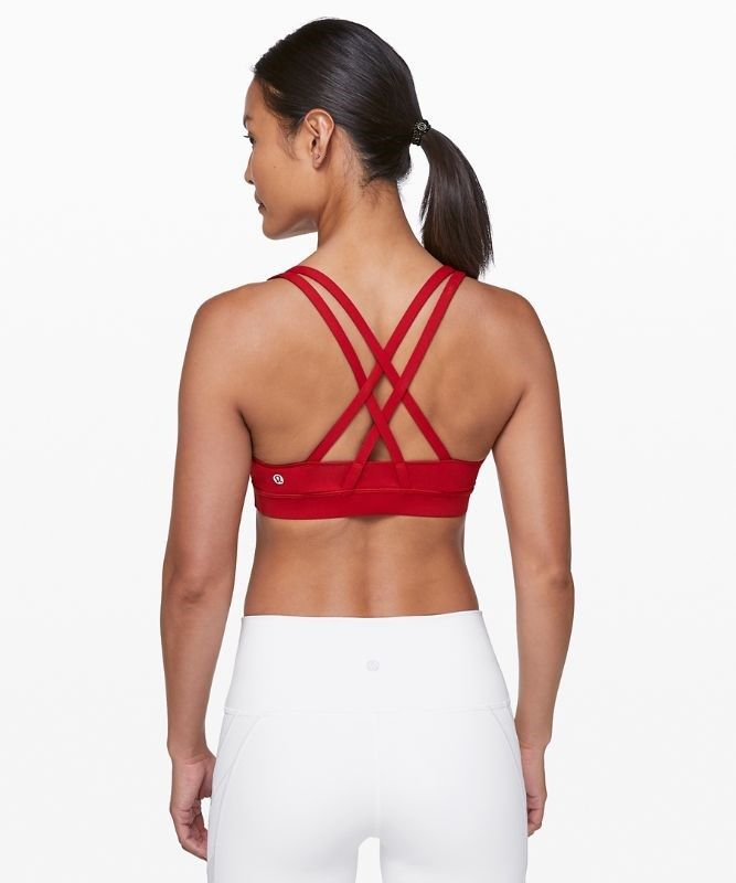 Lululemon Energy Bra Medium Support, B Sport BH Dam Mörkröda | BUYN-63159