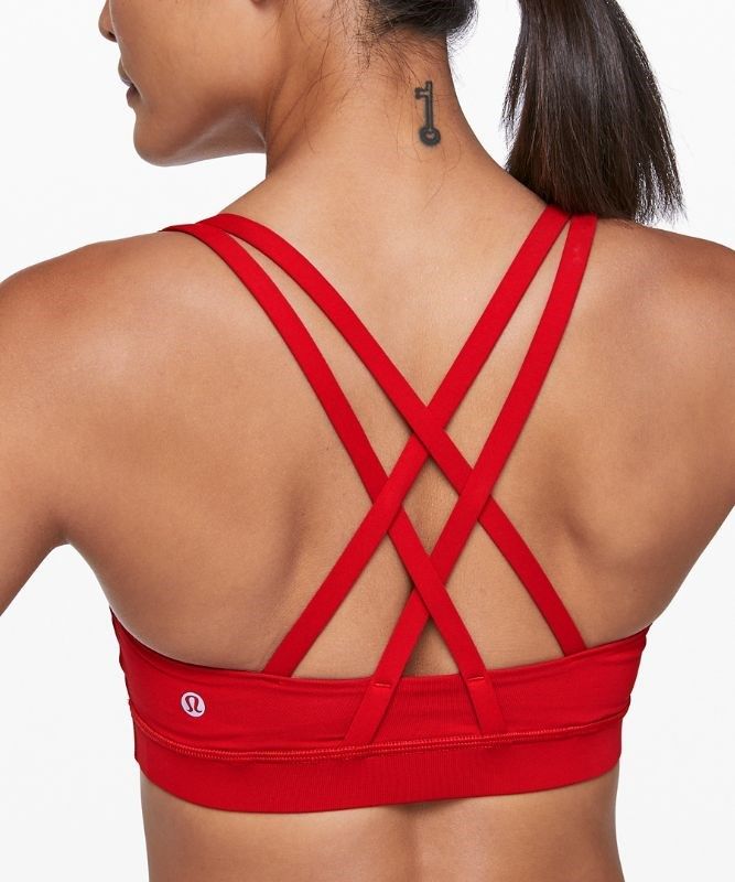 Lululemon Energy Bra Medium Support, B Sport BH Dam Mörkröda | BUYN-63159