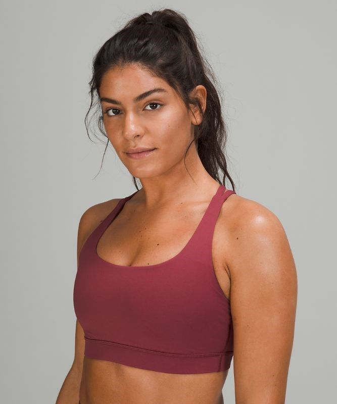 Lululemon Energy Bra Medium Support, B Sport BH Dam Vinröda | AWNY-35671