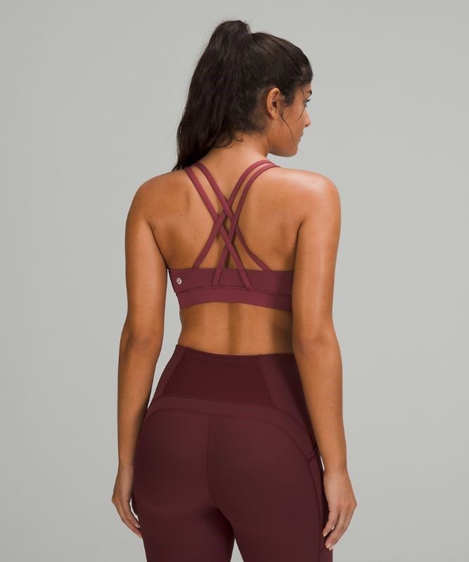 Lululemon Energy Bra Medium Support, B Sport BH Dam Vinröda | AWNY-35671