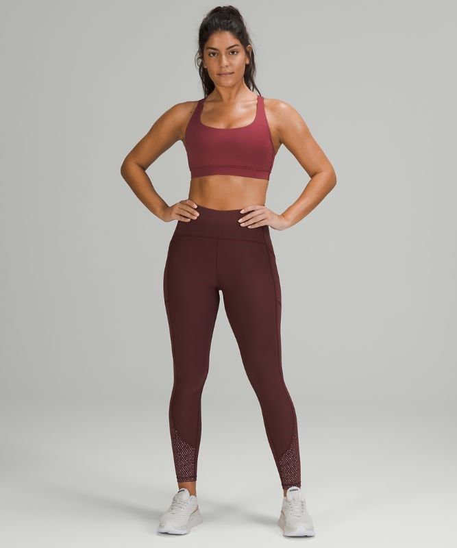 Lululemon Energy Bra Medium Support, B Sport BH Dam Vinröda | AWNY-35671