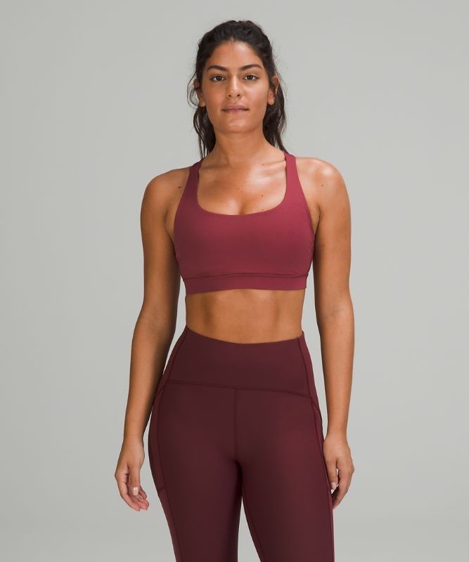 Lululemon Energy Bra Medium Support, B Sport BH Dam Vinröda | AWNY-35671