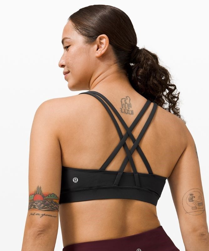 Lululemon Energy Bra Sport BH Dam Svarta | XGFZ-80691