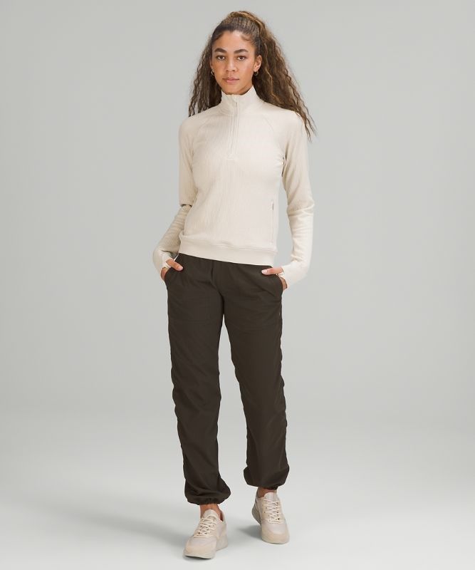 Lululemon Engineered Warmth Half-Zip Tröjor Dam Beige Vita Beige Vita | JDIZ-97504
