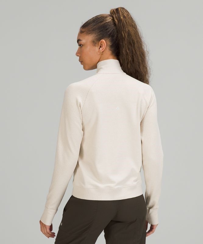 Lululemon Engineered Warmth Half-Zip Tröjor Dam Beige Vita Beige Vita | JDIZ-97504