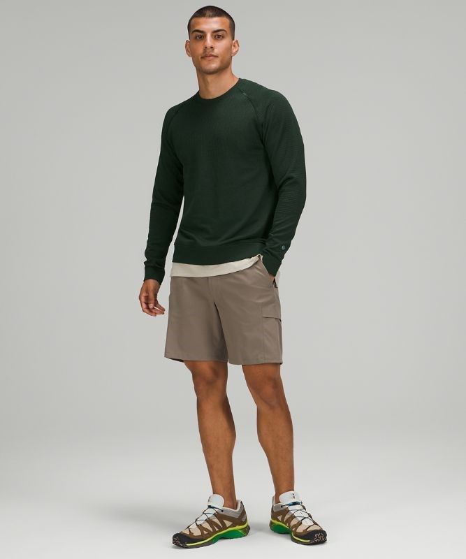 Lululemon Engineered Warmth Long Sleeve Crew Tröjor Herr Gröna Gröna | CMGE-40928