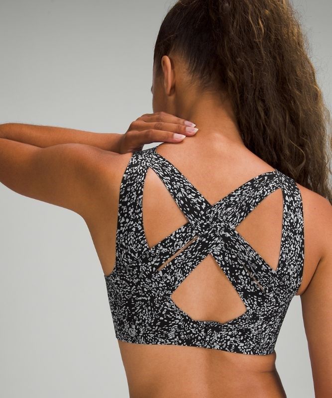 Lululemon Enlite Bra Weave Sport BH Dam Grå Svarta | ZAMK-56780