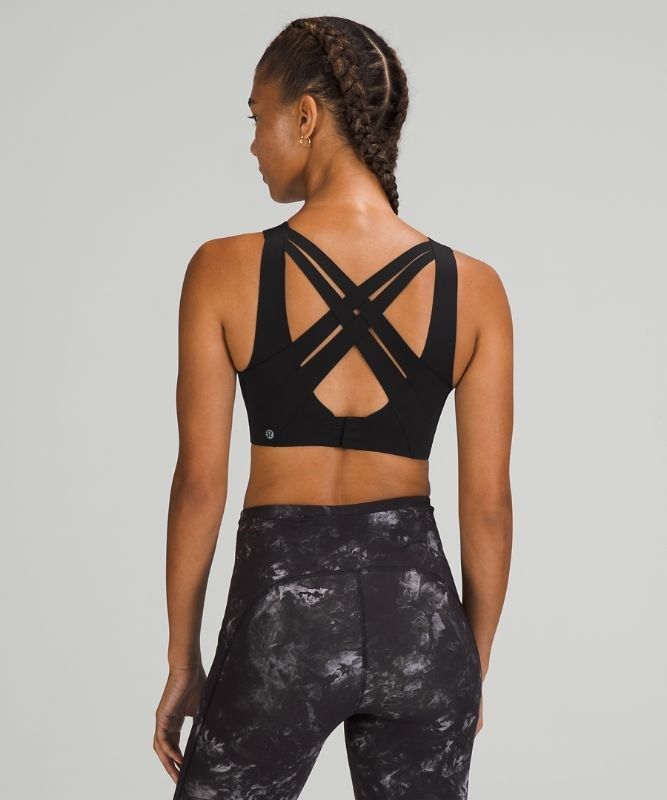 Lululemon Enlite Bra Weave Sport BH Dam Svarta | BHMA-93051