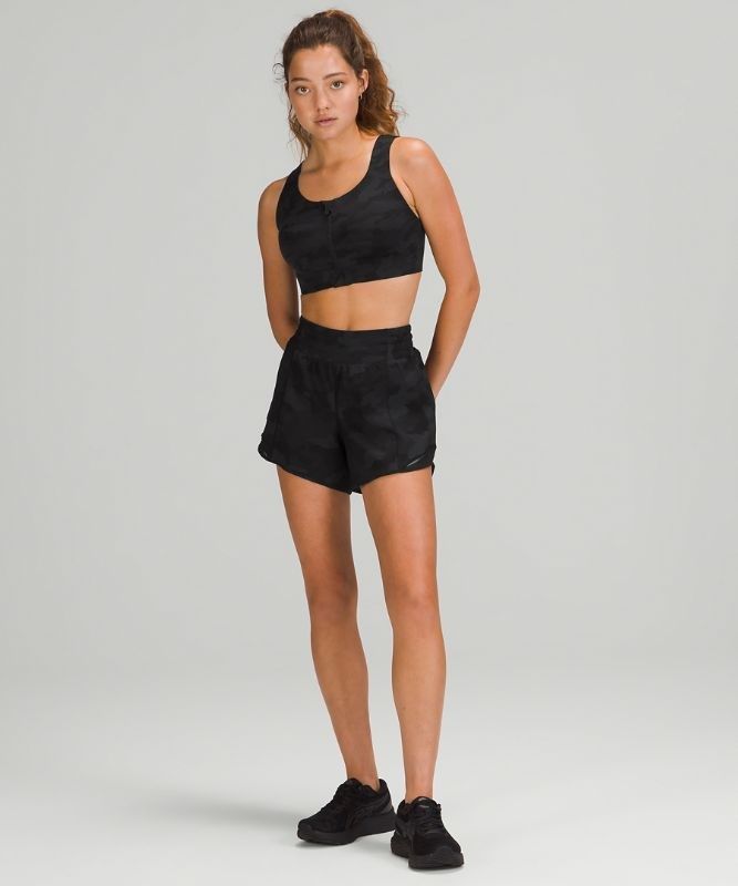 Lululemon Enlite Front-Zip Bra High Support, A Sport BH Dam Camo Svarta Olika Färger | LCBQ-20863