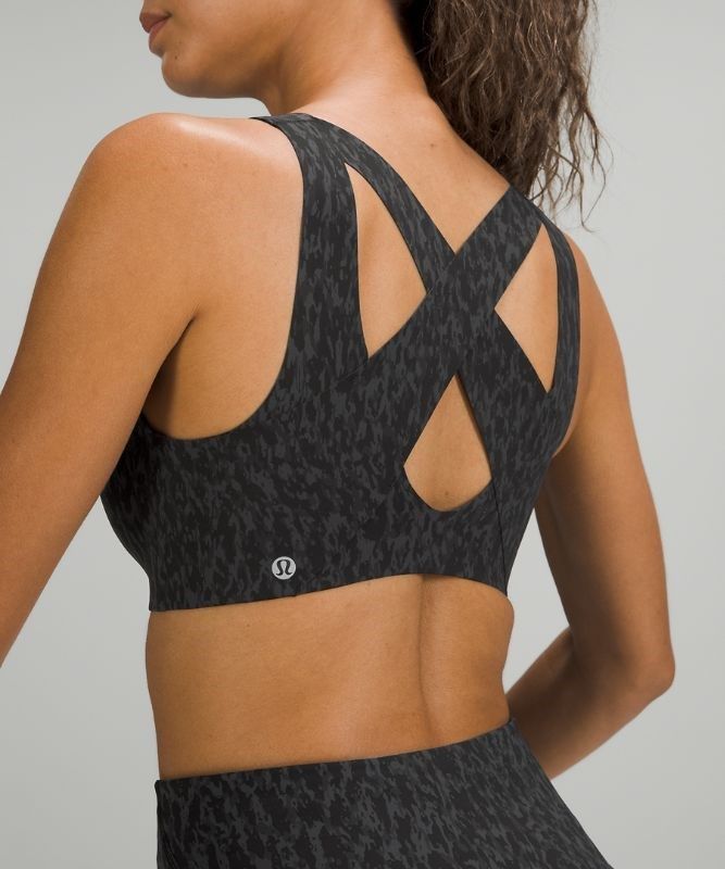 Lululemon Enlite Front-Zip Bra High Support, A Sport BH Dam Leopard Camo Svarta Olika Färger | XJIO-46832
