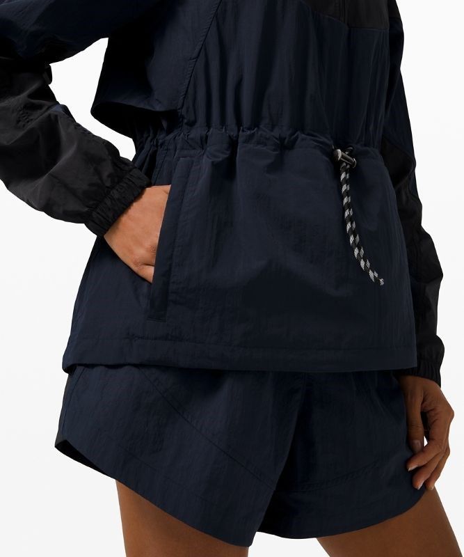 Lululemon Evergreen Anorak Jackor Dam Marinblå Svarta | UZLV-08721