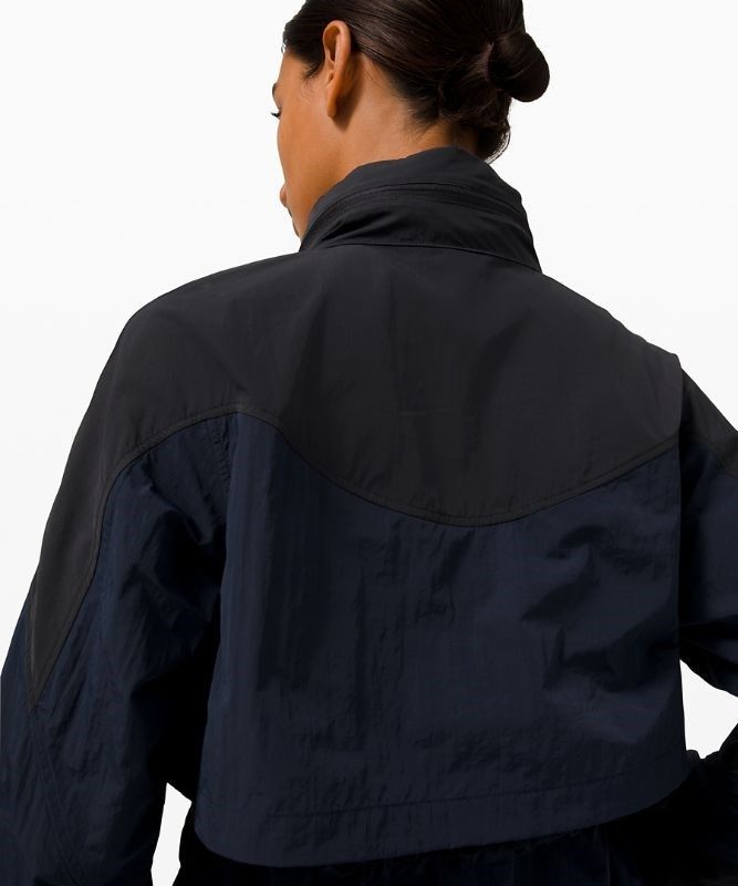 Lululemon Evergreen Anorak Jackor Dam Marinblå Svarta | UZLV-08721