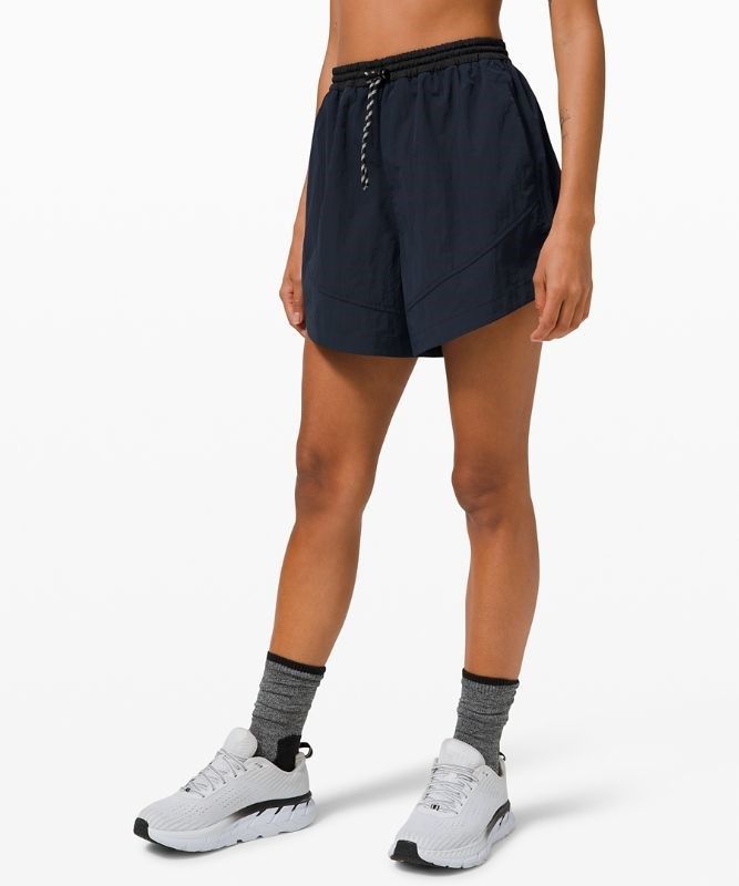 Lululemon Evergreen HR Short 4.5 Shorts Dam Marinblå Svarta | PGEH-62189
