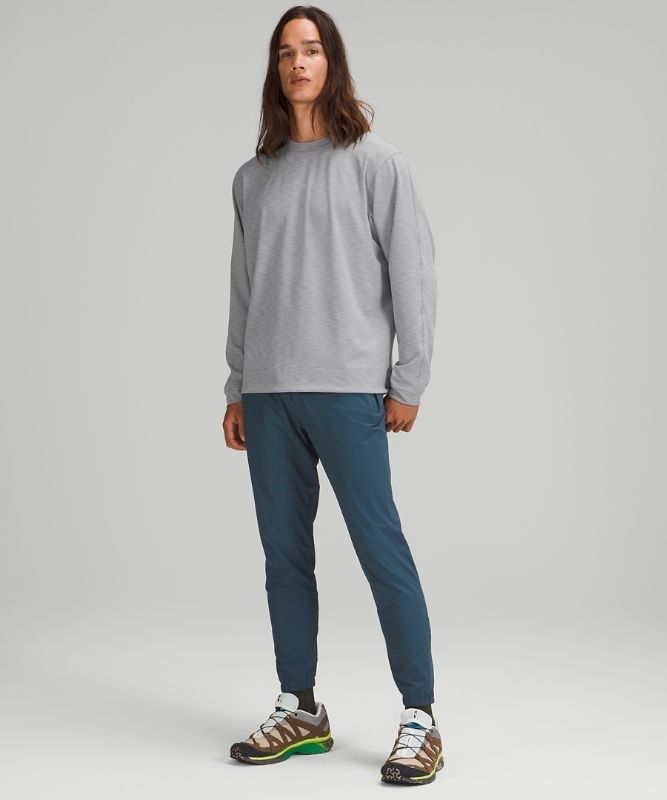 Lululemon Everlux Oversized Long Sleeve Crew Tröjor Herr Grå | NDTM-17629