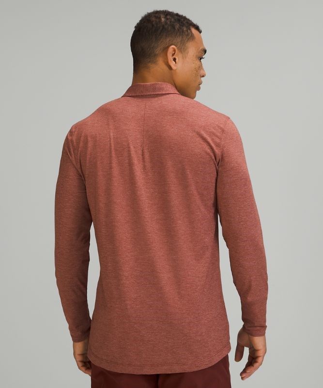 Lululemon Evolution Long Sleeve Polo Shirt Blast Herr Bruna | CVEY-83741