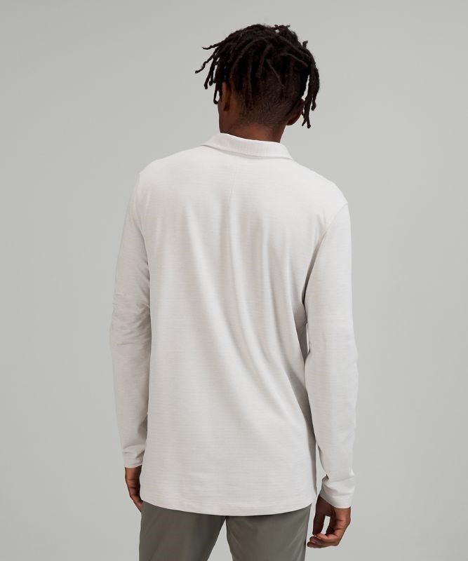 Lululemon Evolution Long Sleeve Polo Shirt Blast Herr Grå | UBCE-78629