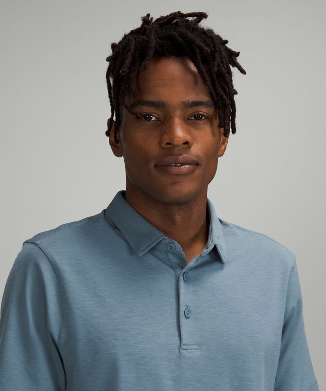 Lululemon Evolution Polo Blast Herr Blå | IYQD-46385