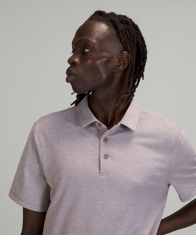 Lululemon Evolution Polo Blast Herr Heathered Lunar Rock | YJZB-32605