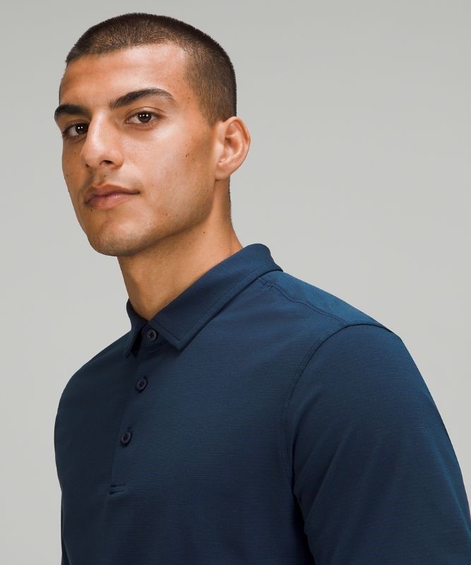 Lululemon Evolution Polo Blast Herr Marinblå | GYVF-20759