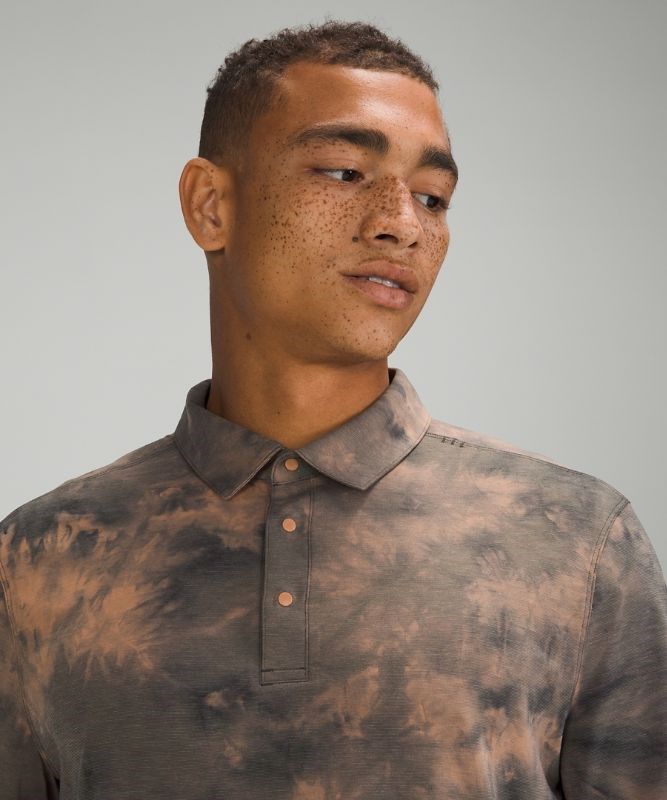 Lululemon Evolution Short Sleeve Polo Shirt Blast Herr Mörkgrå | YVZJ-93018