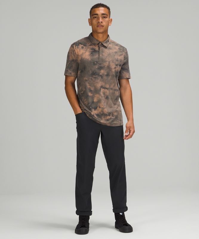 Lululemon Evolution Short Sleeve Polo Shirt Blast Herr Mörkgrå | YVZJ-93018