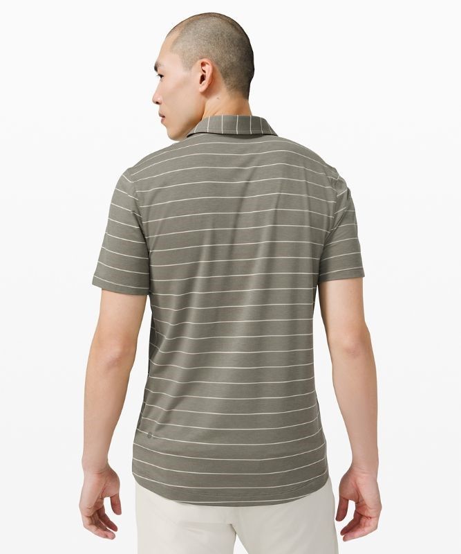 Lululemon Evolution Short Sleeve Polo Shirt Blast Herr Grå Olivgröna Ljusolivgröna | FCEG-80456