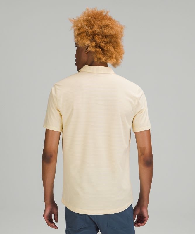 Lululemon Evolution Short Sleeve Polo Shirt Blast Herr Citron | EQUO-32517