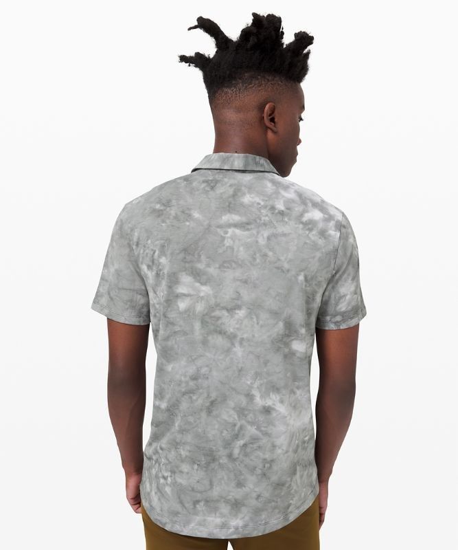 Lululemon Evolution Short Sleeve Polo Shirt Blast Herr Vita Grå | ULYR-87061