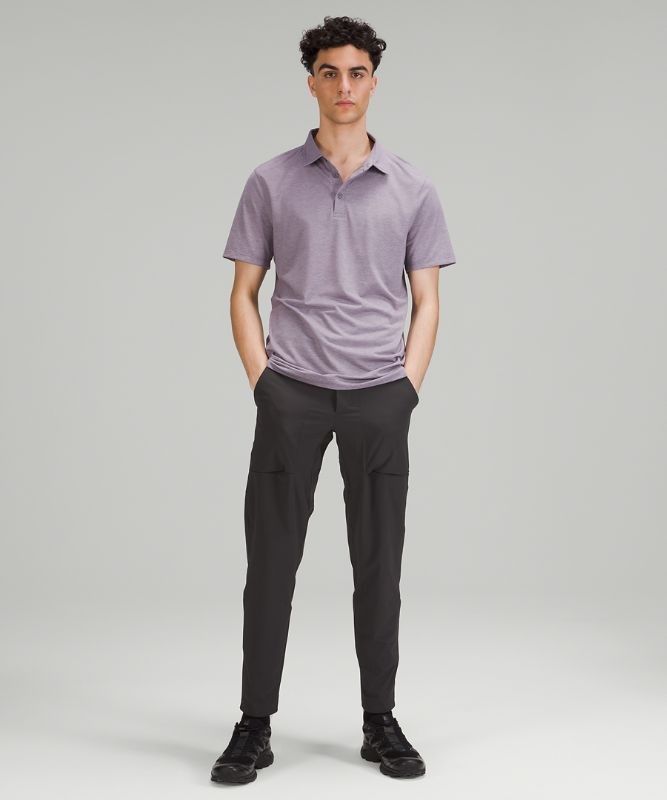 Lululemon Evolution Short Sleeve Polo Shirt Blast Herr Lavendel | UCZQ-92367