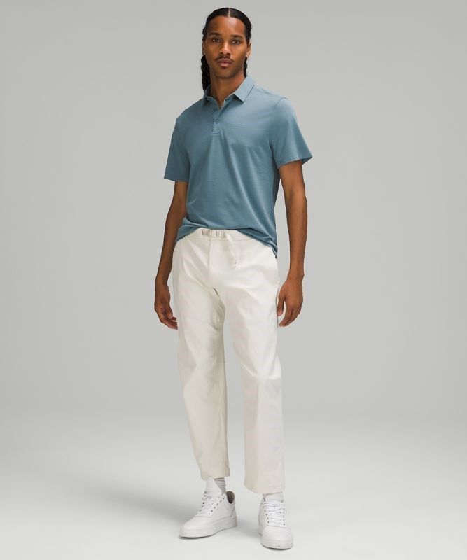 Lululemon Evolution Short Sleeve Polo Shirt Blast Herr Blå | SXGW-74268