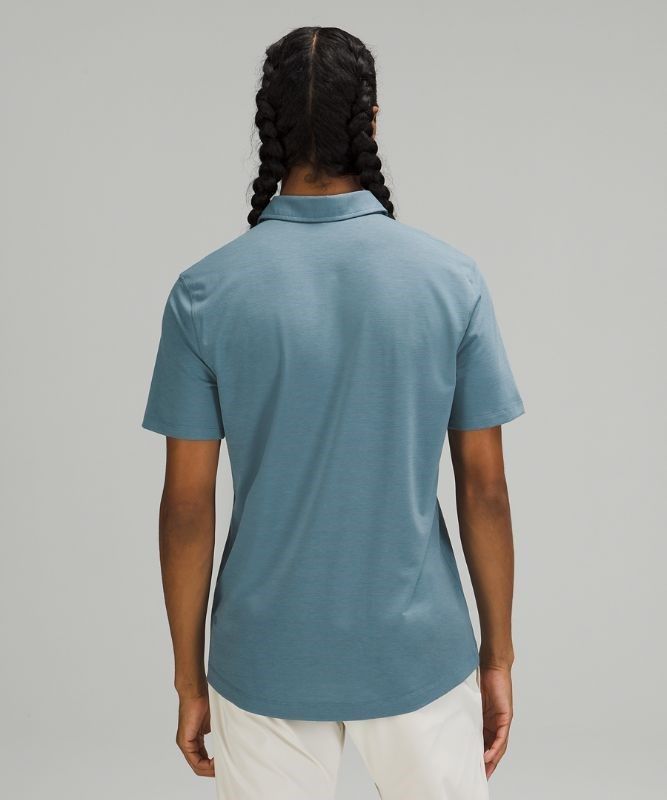 Lululemon Evolution Short Sleeve Polo Shirt Blast Herr Blå | SXGW-74268
