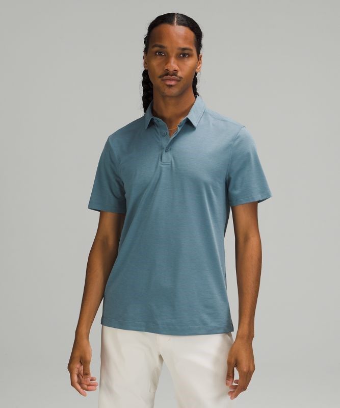 Lululemon Evolution Short Sleeve Polo Shirt Blast Herr Blå | SXGW-74268