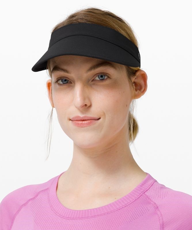 Lululemon Fast Paced Run Visor Hatt Accessories Svarta | GHFZ-54938