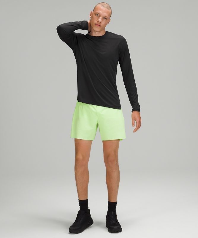 Lululemon Fast and Free Long Sleeve Blast Herr Svarta Svarta | EZXW-31764