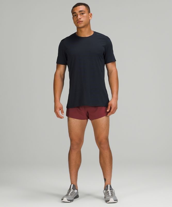 Lululemon Fast and Free Reflective Short 3 Shorts Herr Vinröda | EUMC-26549