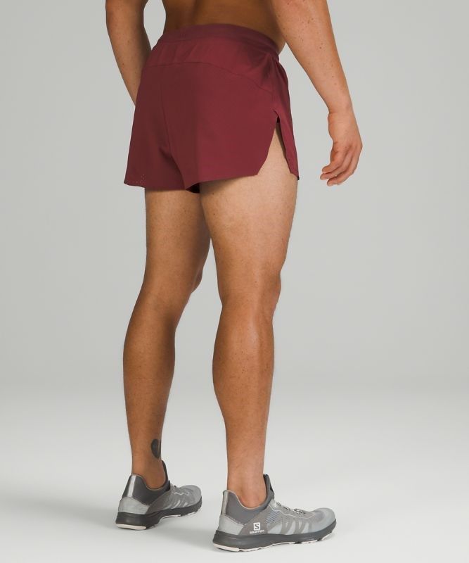 Lululemon Fast and Free Reflective Short 3 Shorts Herr Vinröda | EUMC-26549