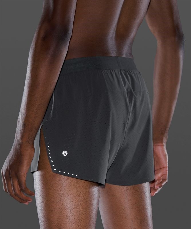 Lululemon Fast and Free Reflective Short 3 Shorts Herr Mörkgrå | CDQK-21657