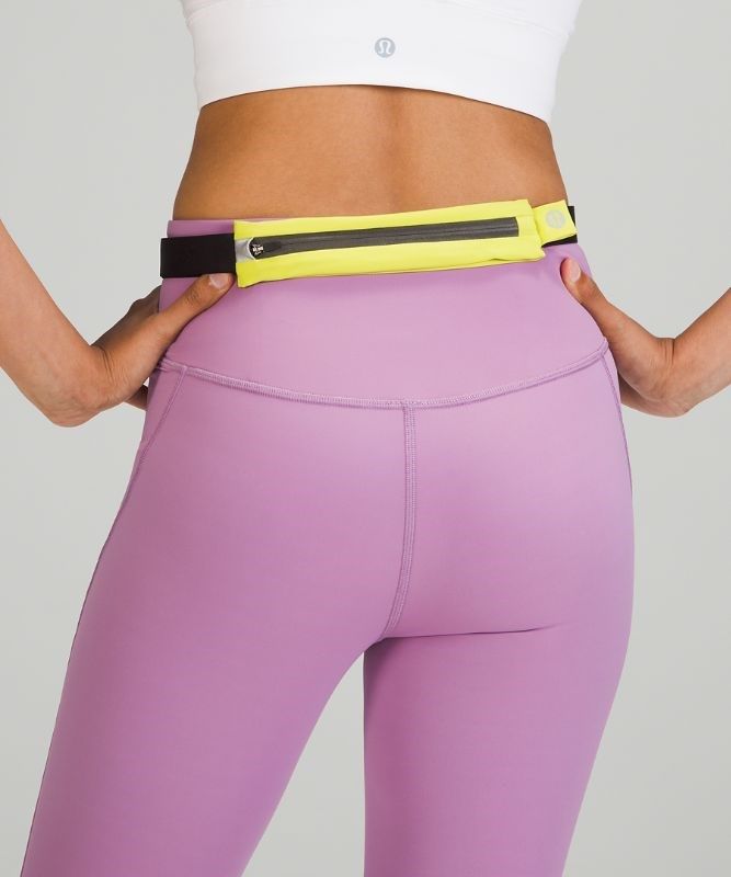 Lululemon Fast and Free Running Belt Mini Väskor Accessories Gula Svarta | DAIE-69431
