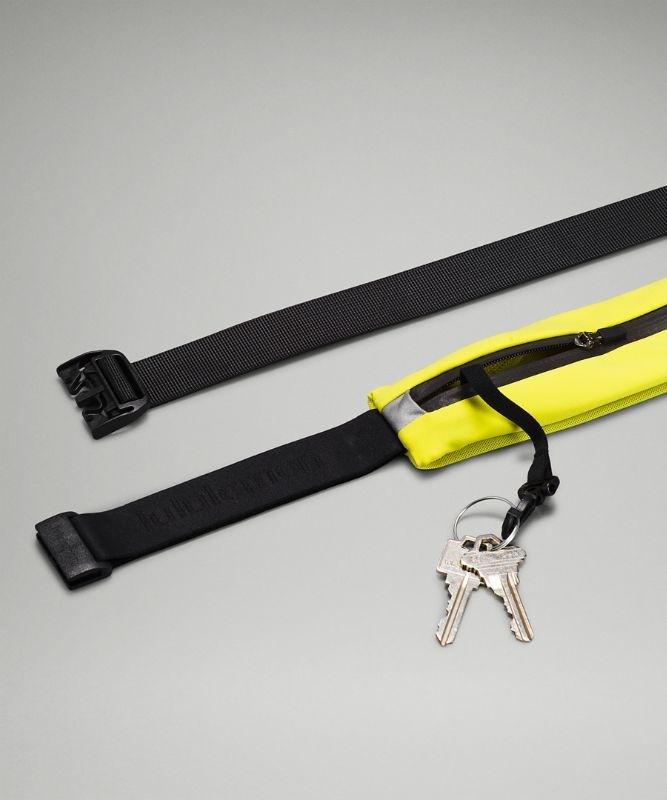 Lululemon Fast and Free Running Belt Mini Väskor Accessories Gula Svarta | DAIE-69431