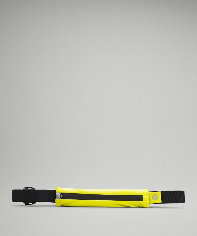 Lululemon Fast and Free Running Belt Mini Väskor Accessories Gula Svarta | DAIE-69431