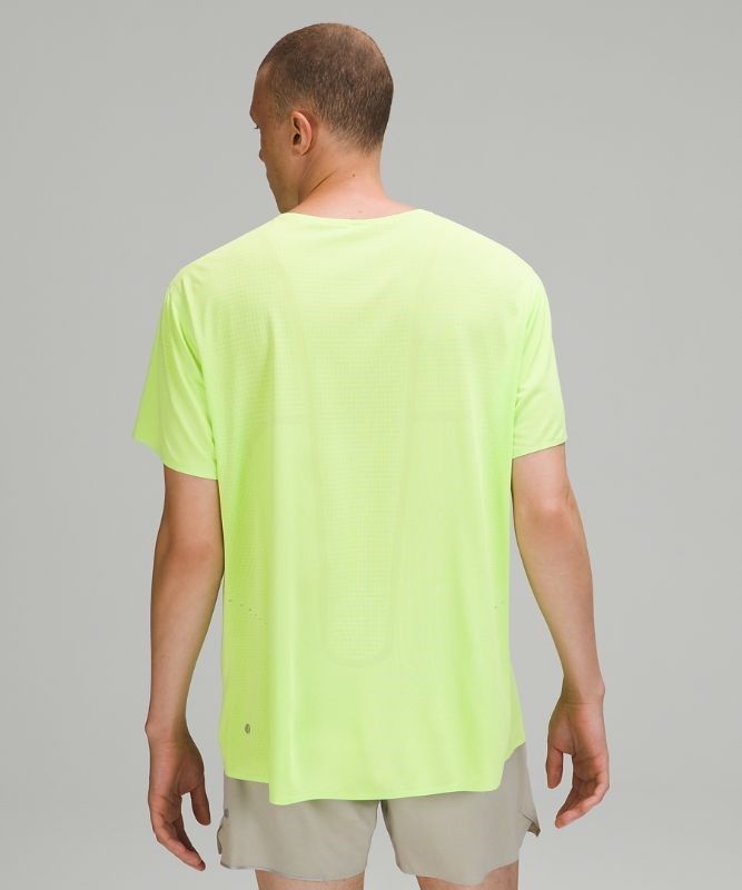 Lululemon Fast and Free SS Breathe Blast Herr Mintgröna | ZCMO-02938