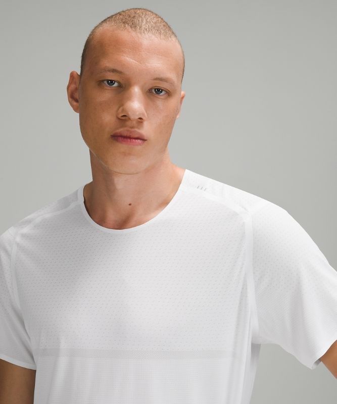 Lululemon Fast and Free Short Sleeve Shirt Breathe Blast Herr Vita | SZKN-03216