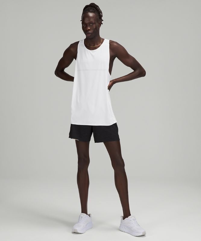 Lululemon Fast and Free Singlet Blast Herr Vita | VPXY-90546