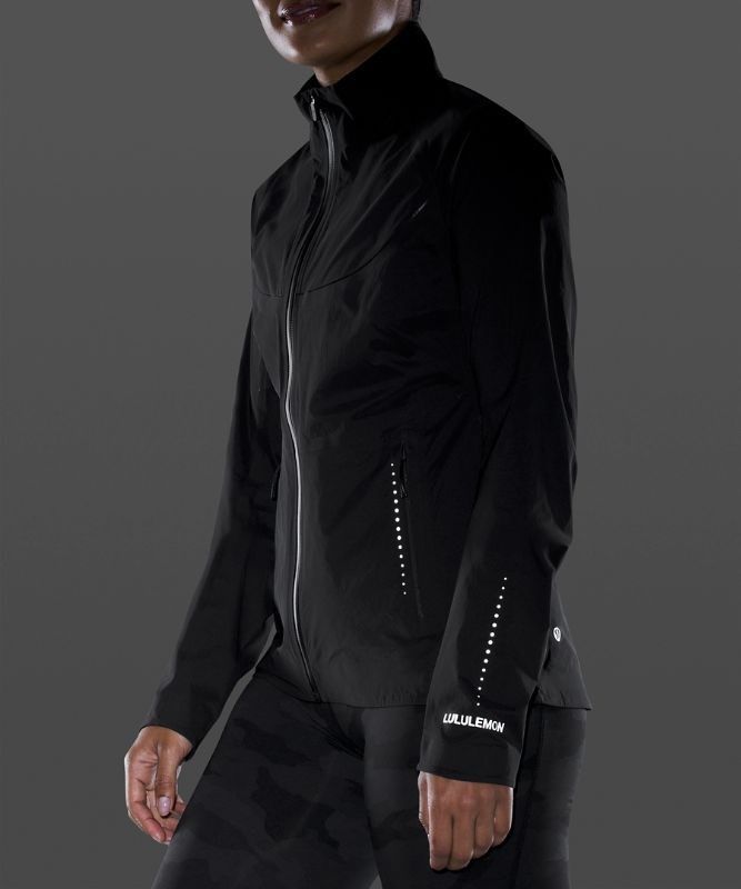Lululemon Fast and Free Windbreaker Jackor Dam Svarta | BMCR-68127
