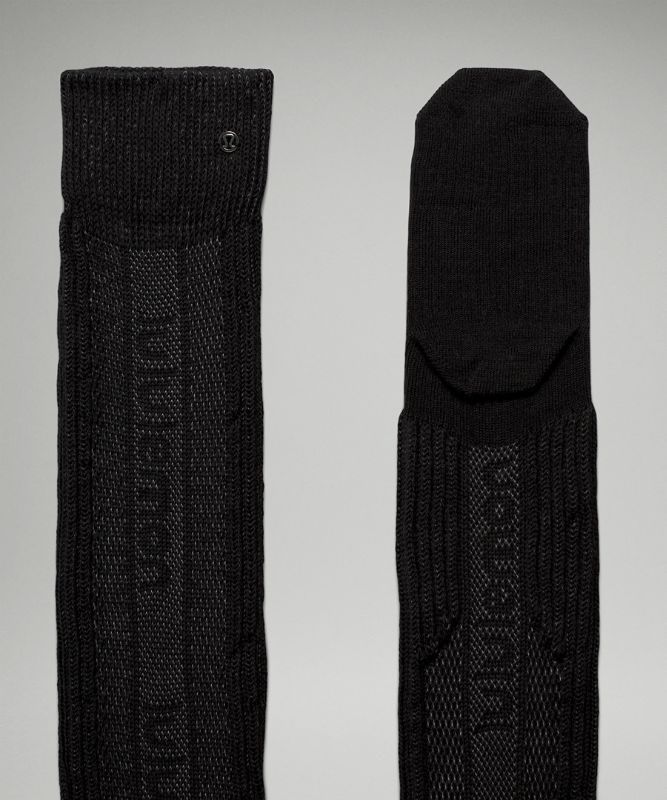 Lululemon Find Your Balance Knee-High Sock Strumpor Accessories Svarta | FLMO-19830