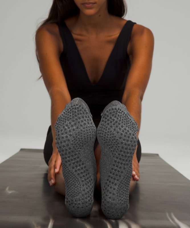 Lululemon Find Your Balance Studio Tab Sock Strumpor Accessories Mörkgrå | VYUN-54129