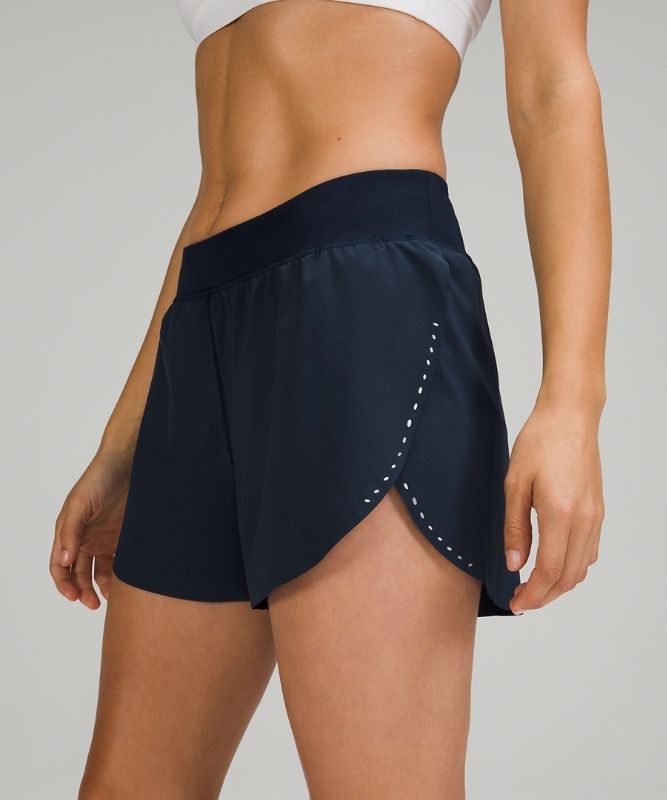 Lululemon Find Your Pace High-Rise Short 3 Shorts Dam Marinblå | RHNB-15486