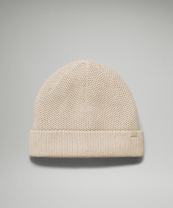 Lululemon Fleece-Lined Knit Beanie Hatt Accessories Beige | ZBOP-75189